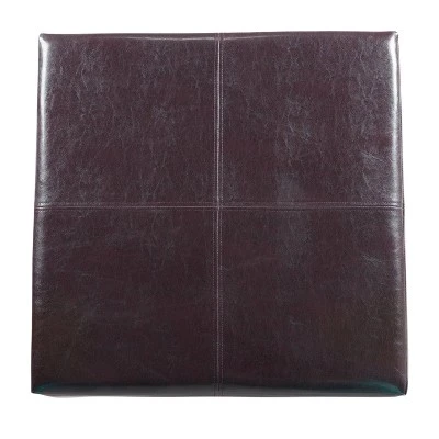 Luxury Large Square Storage Ottoman - HomePop Gray Geometric 8 Luxury Large Square Storage Ottoman - HomePop Gray Geometric - Image 6