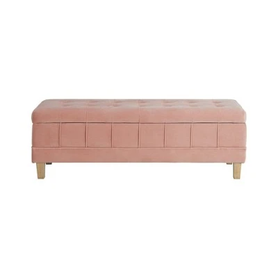 Jude Tufted Storage Ottoman - Picket House Furnishings Blush 13 Jude Tufted Storage Ottoman - Picket House Furnishings Blush - Image 11