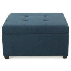 Carlsbad Storage Ottoman - Christopher Knight Home Dark Blue -Ottomans Official Shop unnamed file 8642