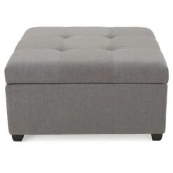 Carlsbad Storage Ottoman - Christopher Knight Home Dark Blue -Ottomans Official Shop unnamed file 8643