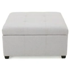 Carlsbad Storage Ottoman - Christopher Knight Home Dark Blue -Ottomans Official Shop unnamed file 8644