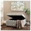 Tempe Storage Ottoman - Gray Geometric - Christopher Knight Home