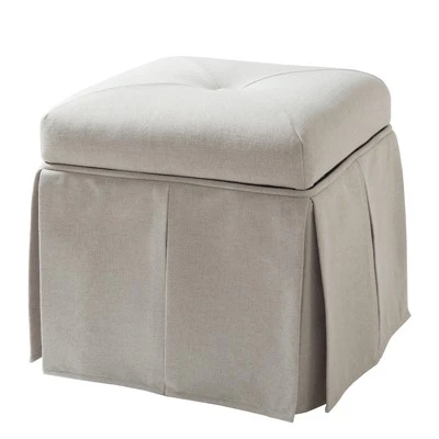 Stacy Tufted Square Storage Ottoman Bone White - Jennifer Taylor Home 3 Stacy Tufted Square Storage Ottoman Bone White - Jennifer Taylor Home