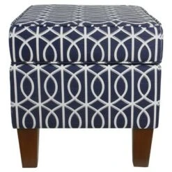Bella Storage Ottoman - Blue Trellis - HomePop -Ottomans Official Shop unnamed file 8725