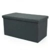 Heathered Storage Ottoman with Reversible Tray Cover Charcoal Gray - Humble Crew -Ottomans Official Shop unnamed file 8730