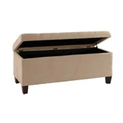Carmen Shoe Storage Ottoman - Linon Beige -Ottomans Official Shop unnamed file 8781