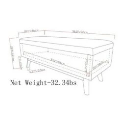 Small Ethan Rectangular Storage Ottoman - WyndenHall Midnight Black -Ottomans Official Shop unnamed file 8787