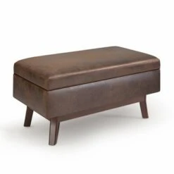 Small Ethan Rectangular Storage Ottoman - WyndenHall Midnight Black -Ottomans Official Shop unnamed file 8788