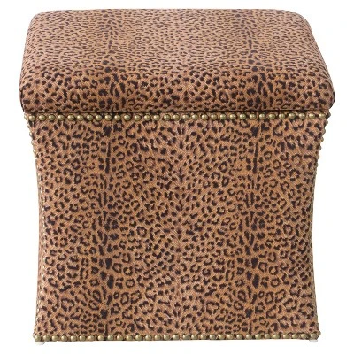 Nail Button Storage Ottoman - Skyline Furniture Velvet White 14 Nail Button Storage Ottoman - Skyline Furniture Velvet White - Image 12