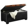 Storage Ottoman with Trays Black - Breighton Home