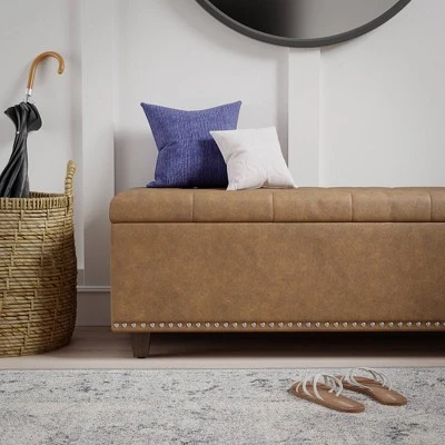 Storage Ottoman - Brookside Home Stone 4 Storage Ottoman - Brookside Home Stone - Image 2