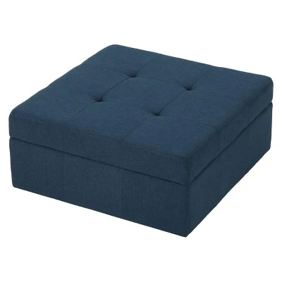 Chatsworth Storage Ottoman - Christopher Knight Home Navy 7 Chatsworth Storage Ottoman - Christopher Knight Home Navy - Image 5