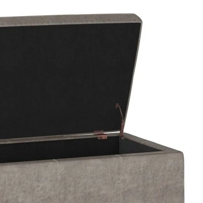 48" Cambridge Storage Ottoman - Wyndenhall Natural Linen Look Fabric 5 48" Cambridge Storage Ottoman - Wyndenhall Natural Linen Look Fabric - Image 3