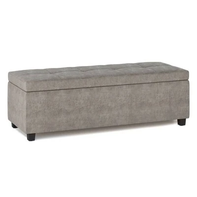 48" Cambridge Storage Ottoman - Wyndenhall Natural Linen Look Fabric 9 48" Cambridge Storage Ottoman - Wyndenhall Natural Linen Look Fabric - Image 7