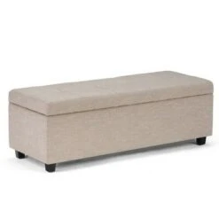 48" Cambridge Storage Ottoman - Wyndenhall Natural Linen Look Fabric 27 48" Cambridge Storage Ottoman - Wyndenhall Natural Linen Look Fabric -Ottomans Official Shop unnamed file 8876