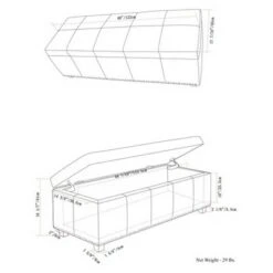 48" Large Stanford Storage Ottoman Linen Look Fabric - WyndenHall Slate Gray Linen Look Fabric 16 48" Large Stanford Storage Ottoman Linen Look Fabric - WyndenHall Slate Gray Linen Look Fabric -Ottomans Official Shop unnamed file 8882