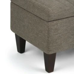 48" Garret Storage Ottoman Linen Look Fabric - Wyndenhall Gray 10 48" Garret Storage Ottoman Linen Look Fabric - Wyndenhall Gray -Ottomans Official Shop unnamed file 8909