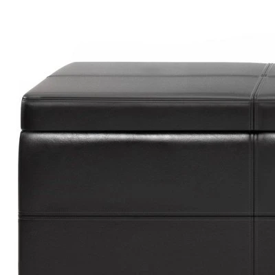 Halsey Storage Ottoman Bench - WyndenHall Midnight Black 8 Halsey Storage Ottoman Bench - WyndenHall Midnight Black - Image 6