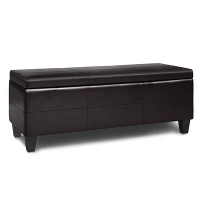Halsey Storage Ottoman Bench - WyndenHall Midnight Black 11 Halsey Storage Ottoman Bench - WyndenHall Midnight Black - Image 9