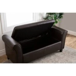 Henry Leather Storage Ottoman Bench Brown - Abbyson Living -Ottomans Official Shop unnamed file 8931