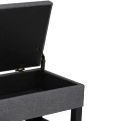 43" Ashton Storage Ottoman Bench - WyndenHall Slate Gray Linen Look Fabric -Ottomans Official Shop unnamed file 8942