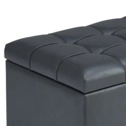34" Marlowe Storage Ottoman Bench - WyndenHall Midnight Black -Ottomans Official Shop unnamed file 8950