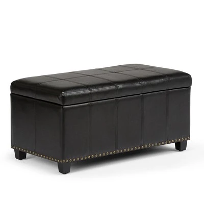 34" Megan Storage Ottoman Bench - Wyndenhall Gray Linen Look Fabric 12 34" Megan Storage Ottoman Bench - Wyndenhall Gray Linen Look Fabric - Image 10