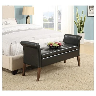Garbo Storage Bench Black - Breighton Home 5 Garbo Storage Bench Black - Breighton Home - Image 3