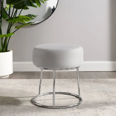 Bandi Accent Vanity Stool - Linon Green 6 Bandi Accent Vanity Stool - Linon Green - Image 4