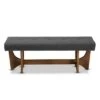 Theo Bench - Baxton Studio Grayish Beige