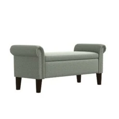 Rolled Arm Bench Storage Ottoman - Handy Living Granite Gray 11 Rolled Arm Bench Storage Ottoman - Handy Living Granite Gray -Ottomans Official Shop unnamed file 9002