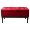 Tufted Dual Lift Storage Bench Red - Ore International -Ottomans Official Shop unnamed file 9056