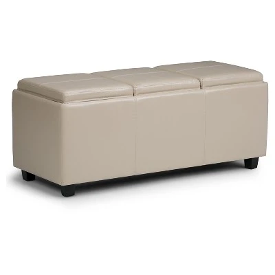 Franklin Storage Ottoman - WyndenHall Red 11 Franklin Storage Ottoman - WyndenHall Red - Image 9