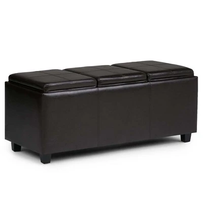 Franklin Storage Ottoman - WyndenHall Red 12 Franklin Storage Ottoman - WyndenHall Red - Image 10