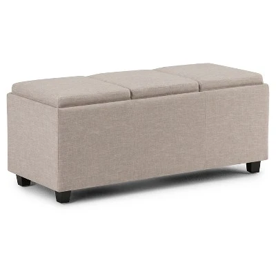 Franklin Storage Ottoman - WyndenHall Red 13 Franklin Storage Ottoman - WyndenHall Red - Image 11