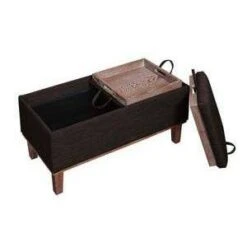 Brentwood Storage Ottoman Mocha Faux Linen/Brown Trays - Breighton Home 7 Brentwood Storage Ottoman Mocha Faux Linen/Brown Trays - Breighton Home -Ottomans Official Shop unnamed file 9104