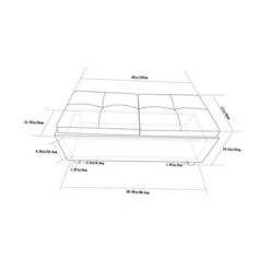 Franklin 2 Tray Storage Ottoman - WyndenHall Tanners Brown -Ottomans Official Shop unnamed file 9126
