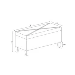 Stephanie Storage Ottoman - Linon Gray -Ottomans Official Shop unnamed file 9131