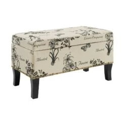 Stephanie Storage Ottoman - Linon Gray -Ottomans Official Shop unnamed file 9132