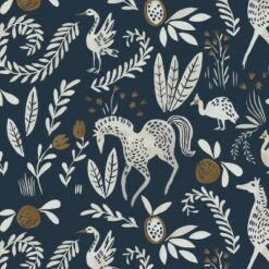 Pattern Fairland Square Storage Ottoman - Threshold™ Blue Animal Print -Ottomans Official Shop unnamed file 9143