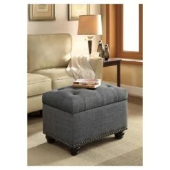 5th Avenue Storage Ottoman Gray Fabric - Breighton Home -Ottomans Official Shop unnamed file 9204