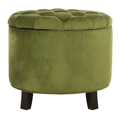 Amelia Tufted Storage Ottoman - Safavieh Light Green 20 Amelia Tufted Storage Ottoman - Safavieh Light Green - Image 18