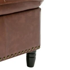 39" Northridge Storage Ottoman Cognac Faux Leather - WyndenHall -Ottomans Official Shop unnamed file 9263