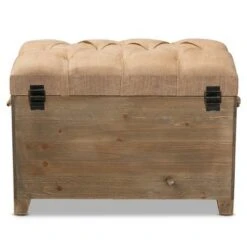 2pc Clement Fabric Upholstered Wood Spindle Storage Ottoman Trunk Set Beige/Brown - Baxton Studio 21 2pc Clement Fabric Upholstered Wood Spindle Storage Ottoman Trunk Set Beige/Brown - Baxton Studio -Ottomans Official Shop unnamed file 9271
