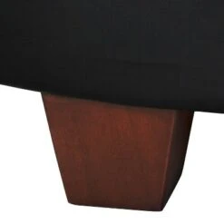 Winston Large Round Button Top Storage Ottoman Faux Leather Black - HomePop 8 Winston Large Round Button Top Storage Ottoman Faux Leather Black - HomePop -Ottomans Official Shop unnamed file 9285