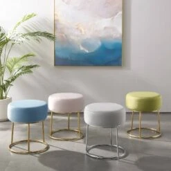Bandi Accent Vanity Stool - Linon Green 20 Bandi Accent Vanity Stool - Linon Green -Ottomans Official Shop unnamed file 93