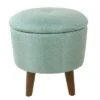Modern Round Woven Tufted Storage Ottoman - HomePop Gray -Ottomans Official Shop unnamed file 9302