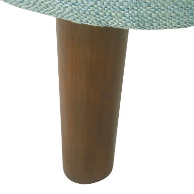 Modern Round Woven Tufted Storage Ottoman - HomePop Gray 7 Modern Round Woven Tufted Storage Ottoman - HomePop Gray - Image 5