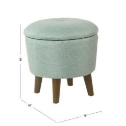 Modern Round Woven Tufted Storage Ottoman - HomePop Gray 17 Modern Round Woven Tufted Storage Ottoman - HomePop Gray -Ottomans Official Shop unnamed file 9308