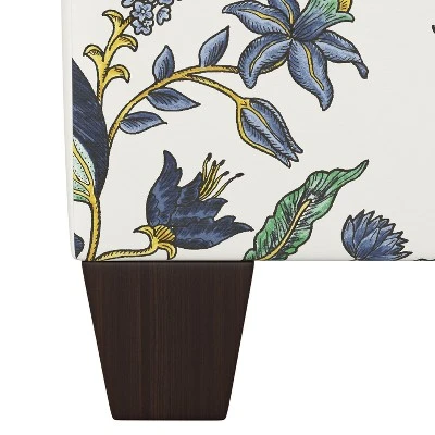 Fairland Square Storage Ottoman Shaded Floral Blue - Threshold™ 4 Fairland Square Storage Ottoman Shaded Floral Blue - Threshold™ - Image 2